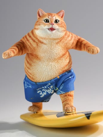 Surfing Cat (Ver. D) Figure