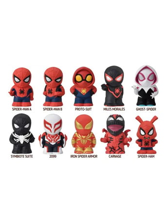 Marvel Sofvi Puppet Mascot Spider-Man Box of 10 Random Figures Gallery Image 2