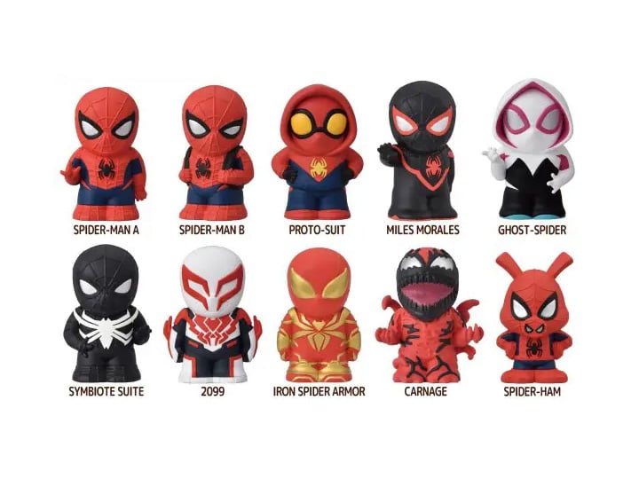 Marvel Sofvi Puppet Mascot Spider-Man Box of 10 Random Figures Gallery Image 1