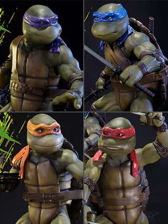 Teenage Mutant Ninja Turtles 1990 Movie Museum Masterline Statues - Set of 4 Gallery Image 2