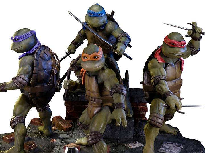 Teenage Mutant Ninja Turtles 1990 Movie Museum Masterline Statues - Set of 4 Gallery Image 1