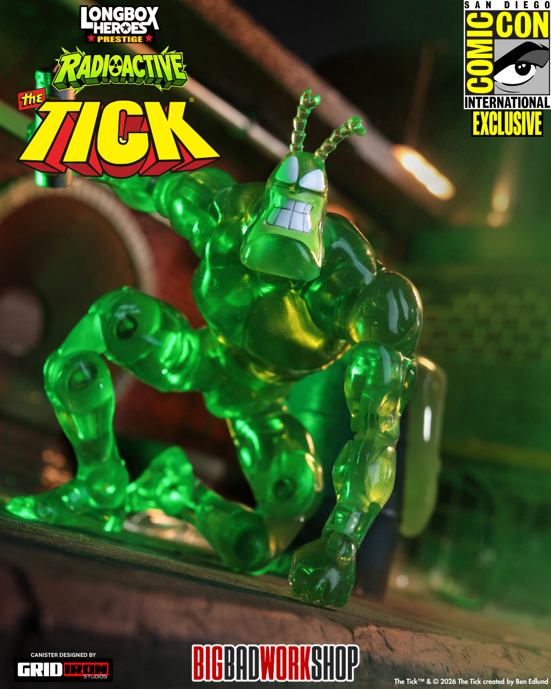 The Tick Longbox Heroes Prestige The Tick (Radioactive Ver.) 1/12 Scale SDCC 2026 Exclusive Action Figure Gallery Image 8