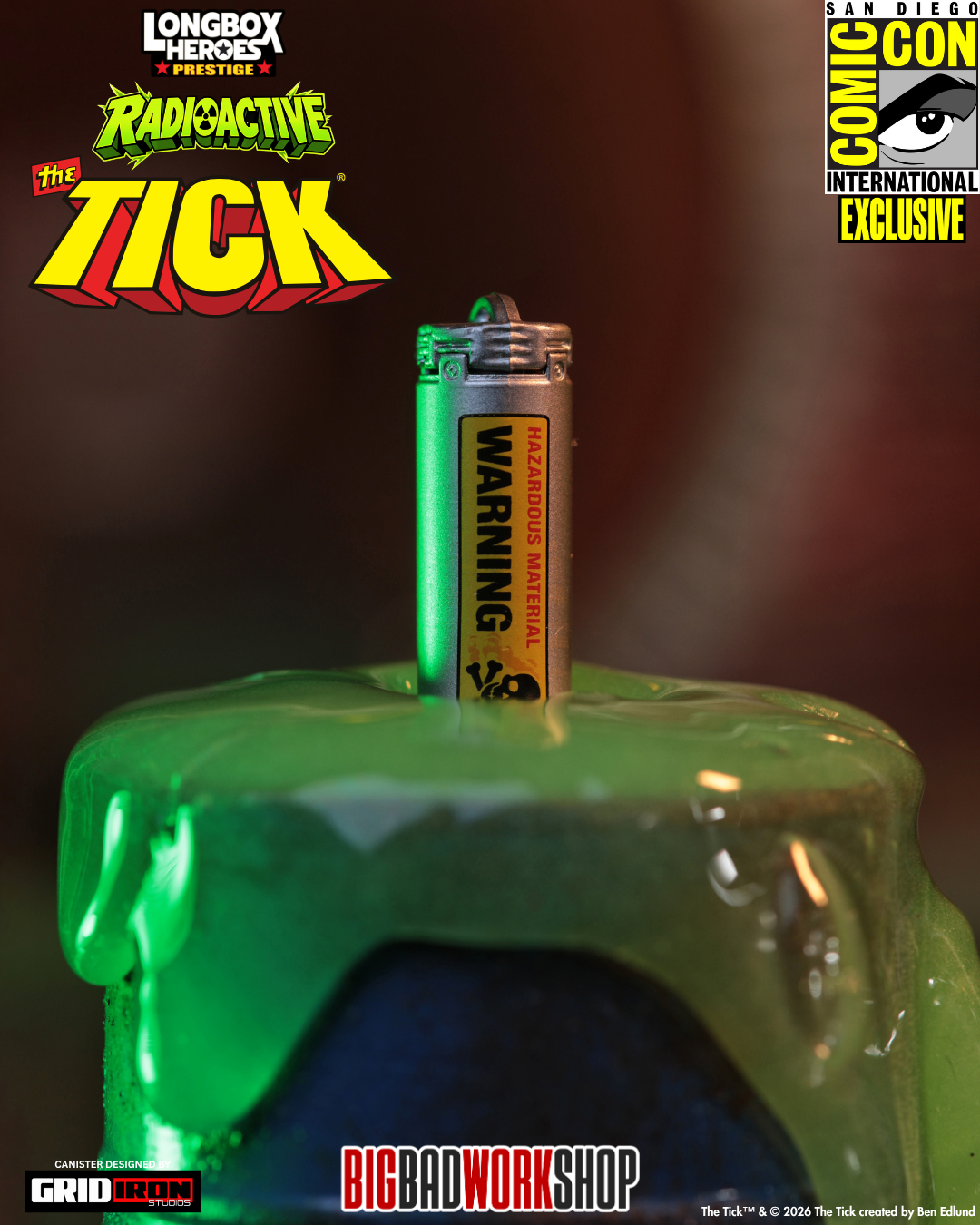 The Tick Longbox Heroes Prestige The Tick (Radioactive Ver.) 1/12 Scale SDCC 2026 Exclusive Action Figure Gallery Image 10