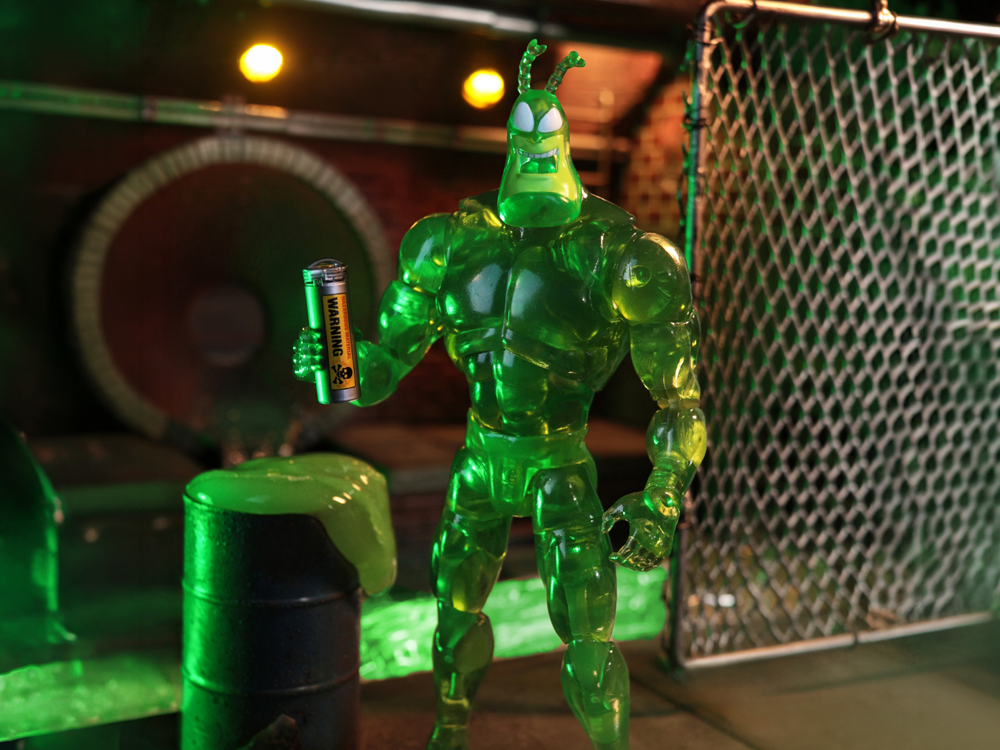 Image of The Tick Longbox Heroes Prestige The Tick (Radioactive Ver.) 1/12 Scale SDCC 2026 Exclusive Action Figure