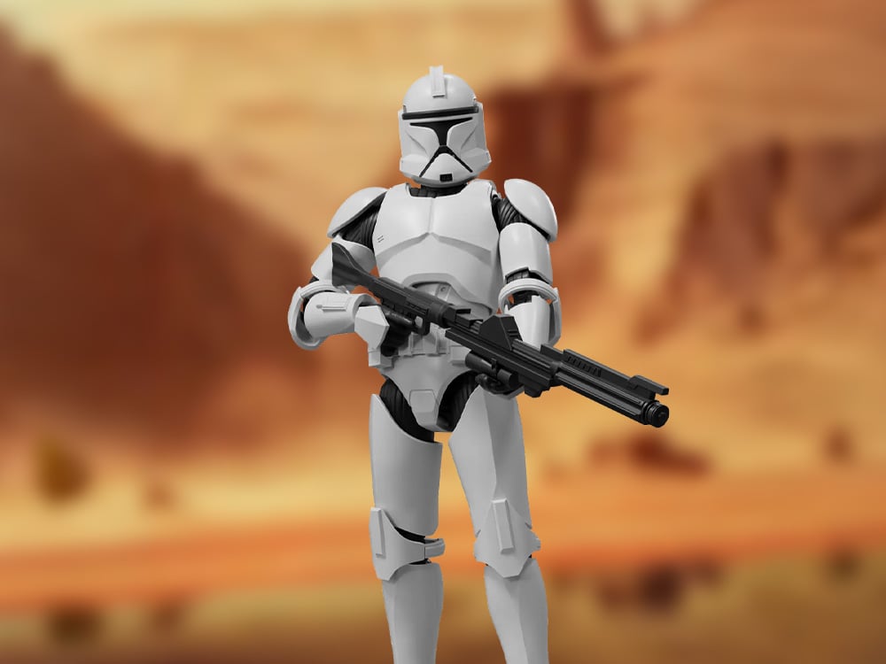 Star Wars: Attack of the Clones Champion Class CC07 Clone Trooper Model Kit Gallery Image 1