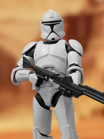 Star Wars: Attack of the Clones Champion Class CC07 Clone Trooper Model Kit Gallery Image 2