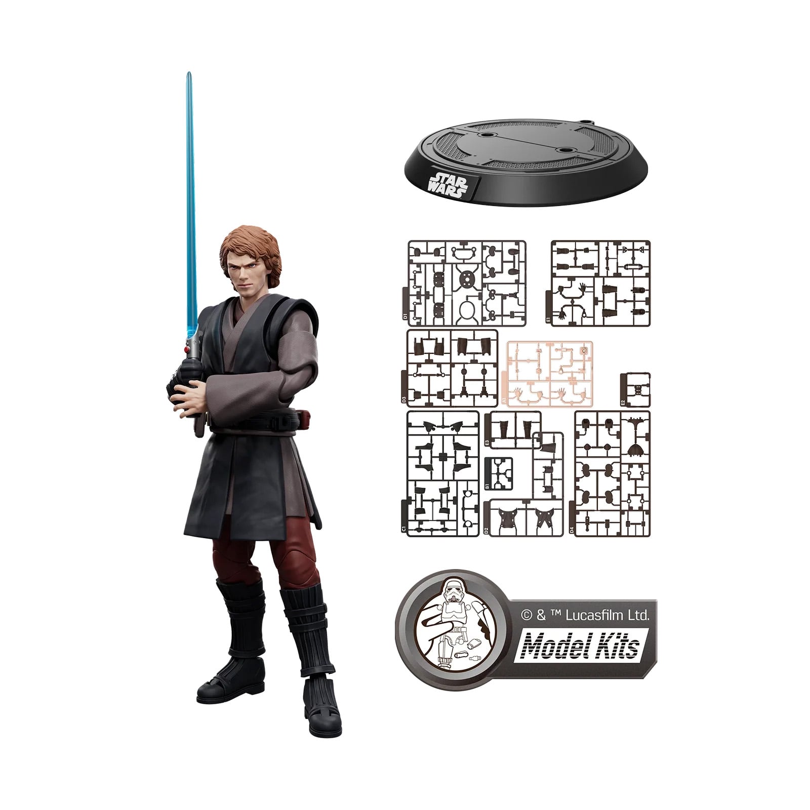 Star Wars: Revenge of the Sith Champion Class CC08 Anakin Skywalker Model Kit Gallery Image 6