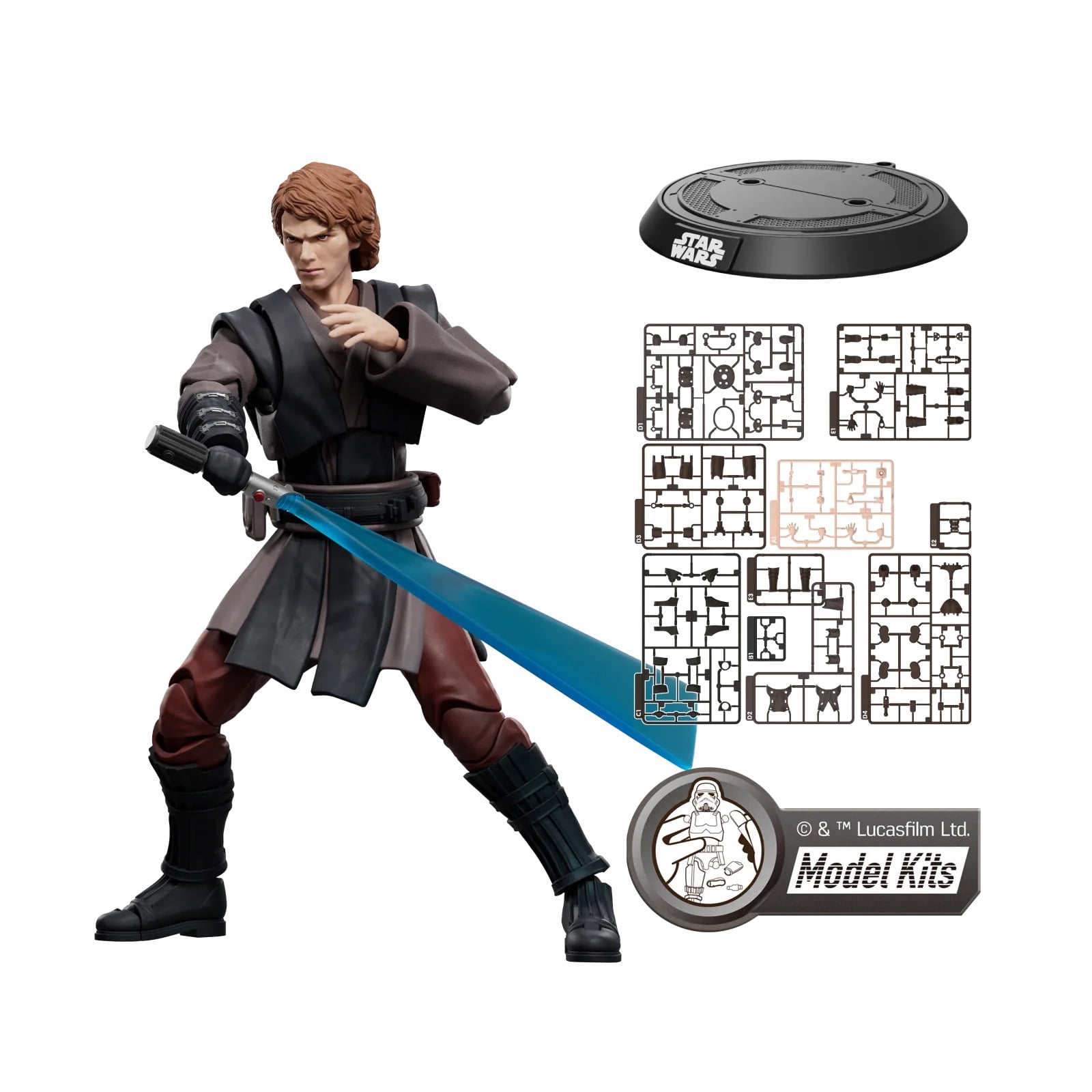 Star Wars: Revenge of the Sith Champion Class CC08 Anakin Skywalker Model Kit Gallery Image 7