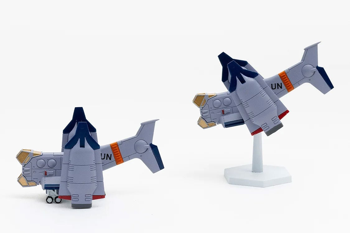 Rebuild of Evangelion SYUTO Tiny Scale UNAF Close Air Support VTOL Aircraft YAGR-3B 1/350 Scale Model Kit Gallery Image 5