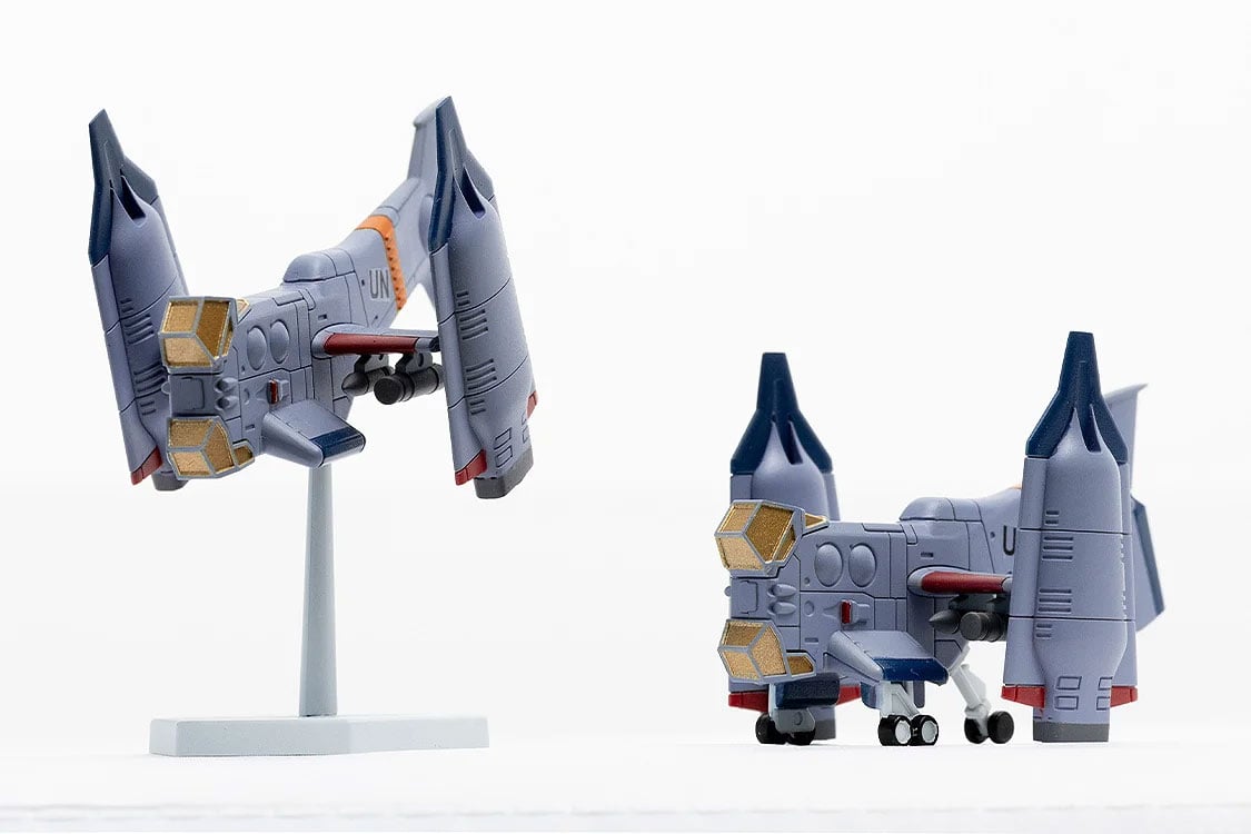 Rebuild of Evangelion SYUTO Tiny Scale UNAF Close Air Support VTOL Aircraft YAGR-3B 1/350 Scale Model Kit Gallery Image 4