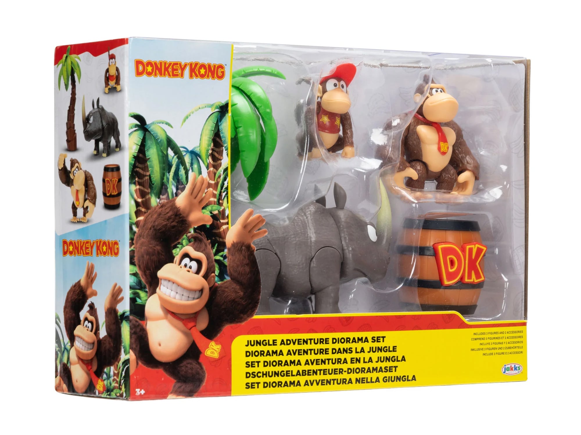Donkey Kong Jungle Adventure Diorama 2.5-Inch Scale Playset