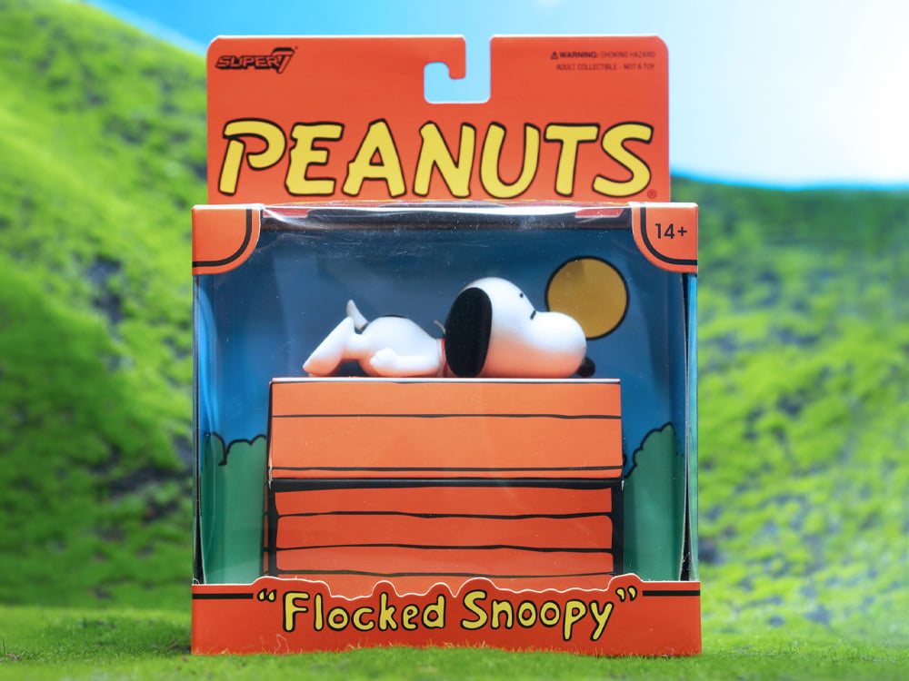 Peanuts ReAction Sleeping Snoopy (Flocked) Action Figure Gallery Image 1
