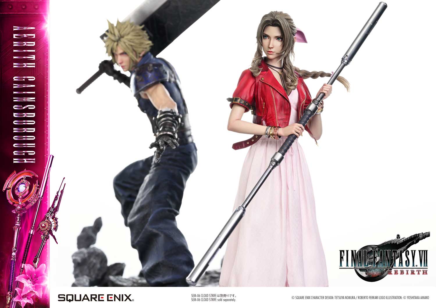 Final Fantasy VII Rebirth Square Enix Masterline Aerith Gainsborough 1/4 Scale Statue Gallery Image 27