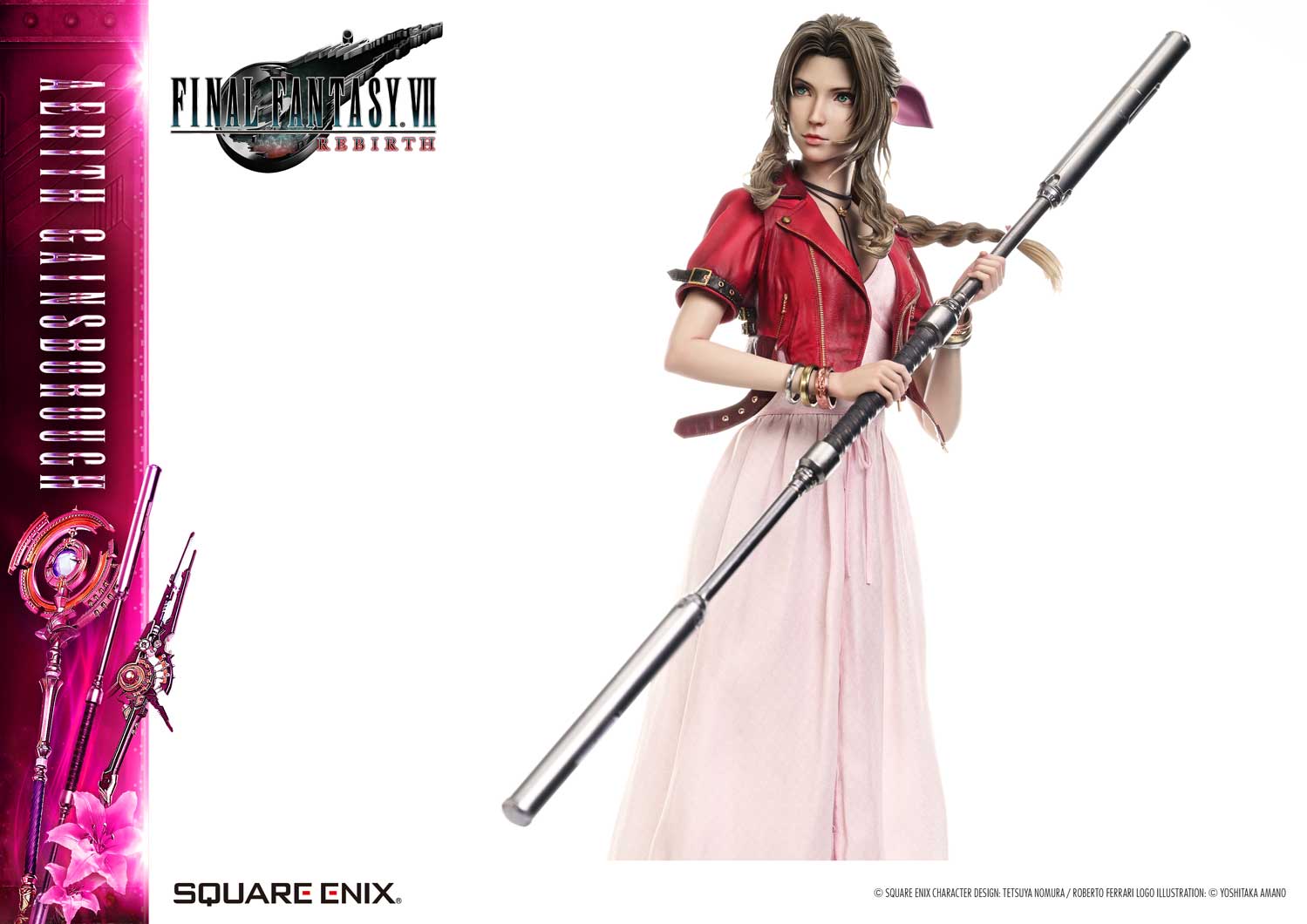 Final Fantasy VII Rebirth Square Enix Masterline Aerith Gainsborough 1/4 Scale Statue Gallery Image 26