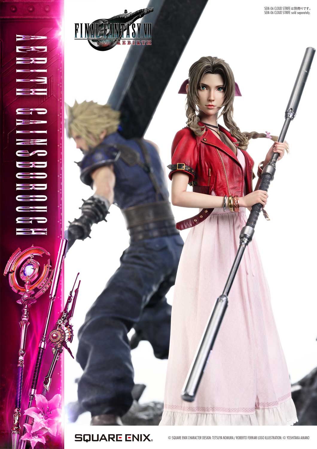 Final Fantasy VII Rebirth Square Enix Masterline Aerith Gainsborough 1/4 Scale Statue Gallery Image 29