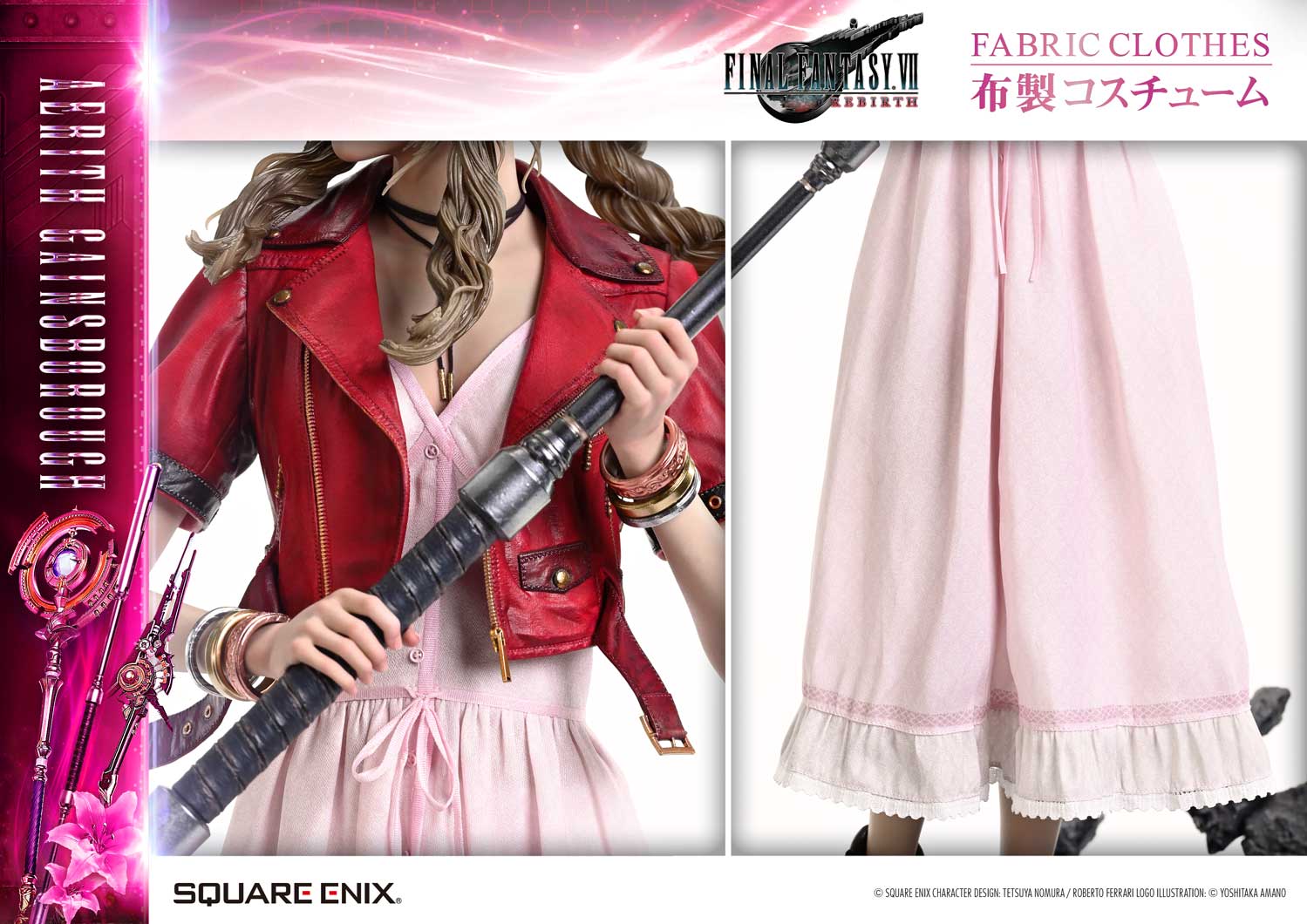 Final Fantasy VII Rebirth Square Enix Masterline Aerith Gainsborough 1/4 Scale Statue Gallery Image 33