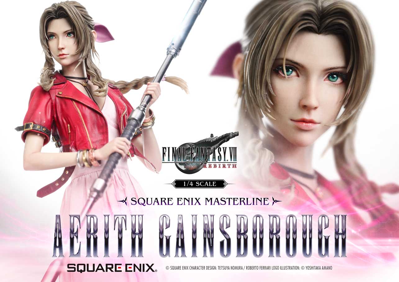 Final Fantasy VII Rebirth Square Enix Masterline Aerith Gainsborough 1/4 Scale Statue Gallery Image 3