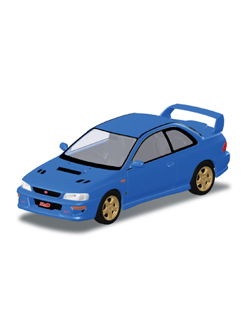 Initial D Snap Car No.CM-6 Bunta Fujiwara GC8 Impreza 1/32 Scale