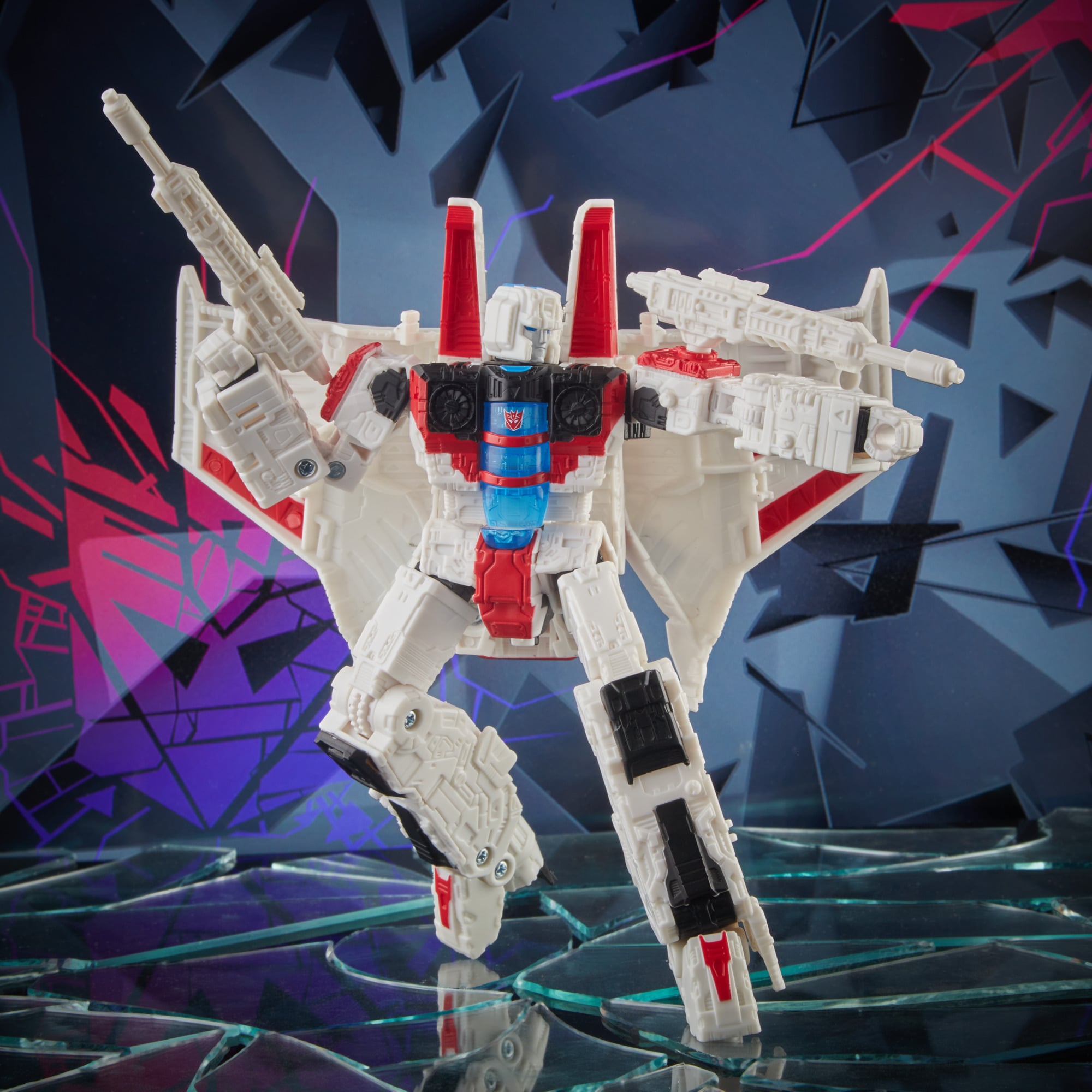 Transformers Shattered Glass Collection Voyager Class Starscream Action Figure Gallery Image 5
