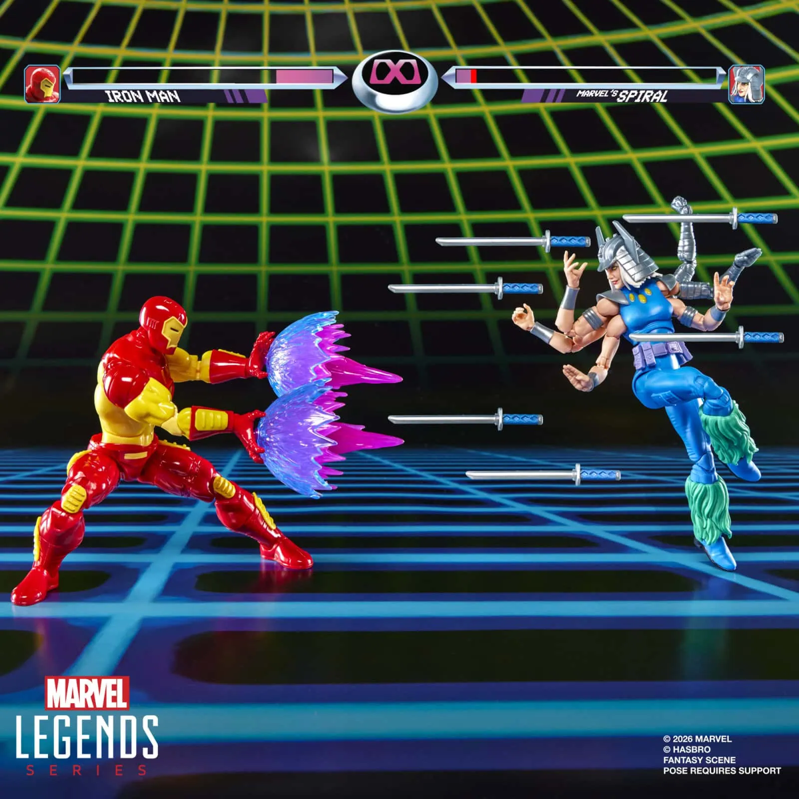 Marvel Legends Gamerverse Iron Man & Marvel's Spiral Action Figure Two-Pack Gallery Image 9