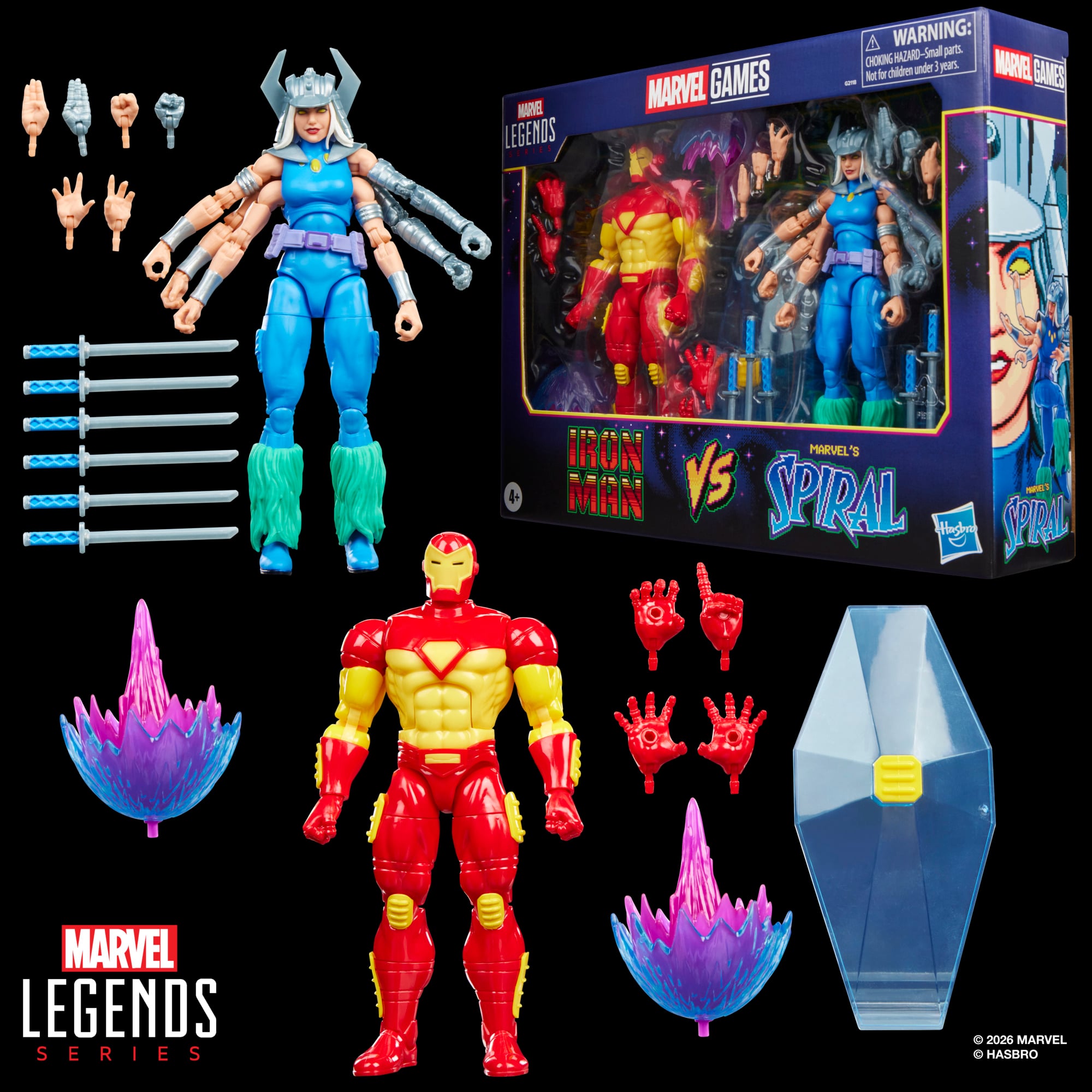 Marvel Legends Gamerverse Iron Man & Marvel's Spiral Action Figure Two-Pack Gallery Image 16