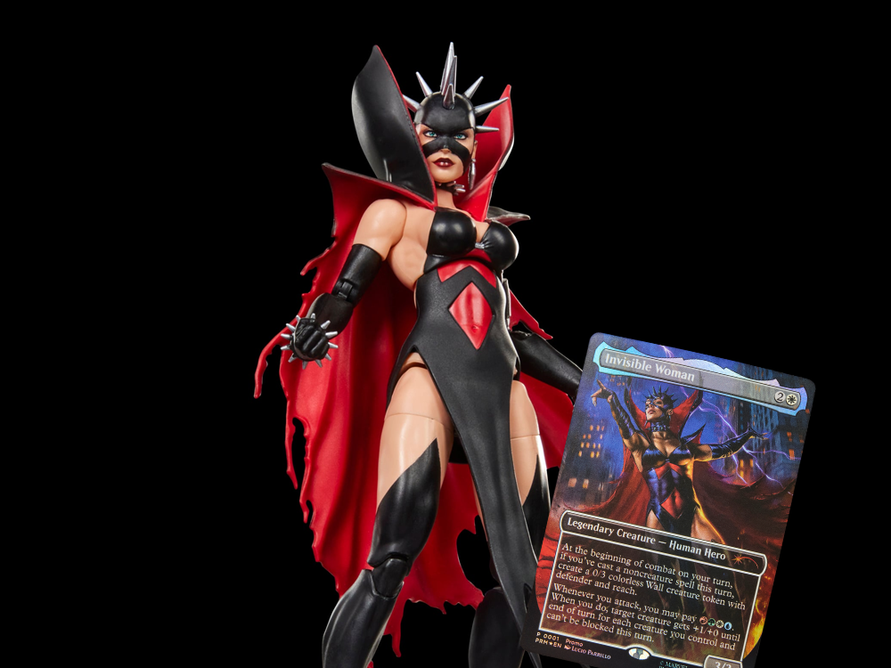Marvel Legends Malice (Sue Storm) Action Figure with Exclusive Magic: The Gathering Card Gallery Image 1