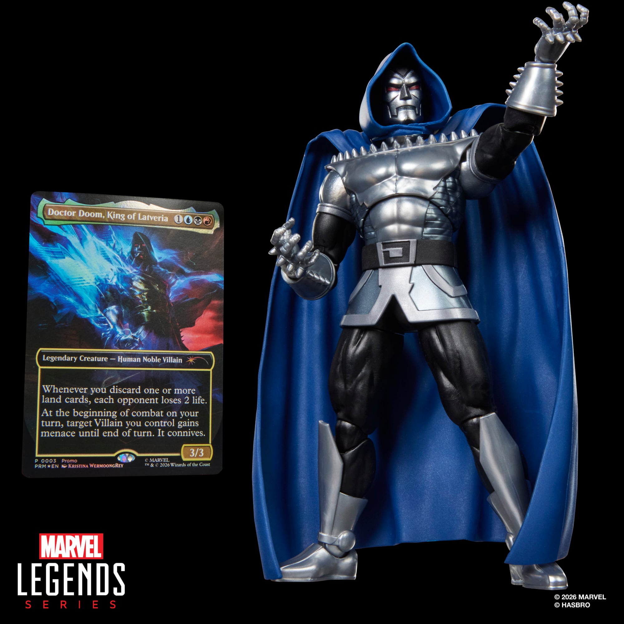 Marvel Legends Doctor Doom 2099 Action Figure with Exclusive Magic: The Gathering Card Gallery Image 8