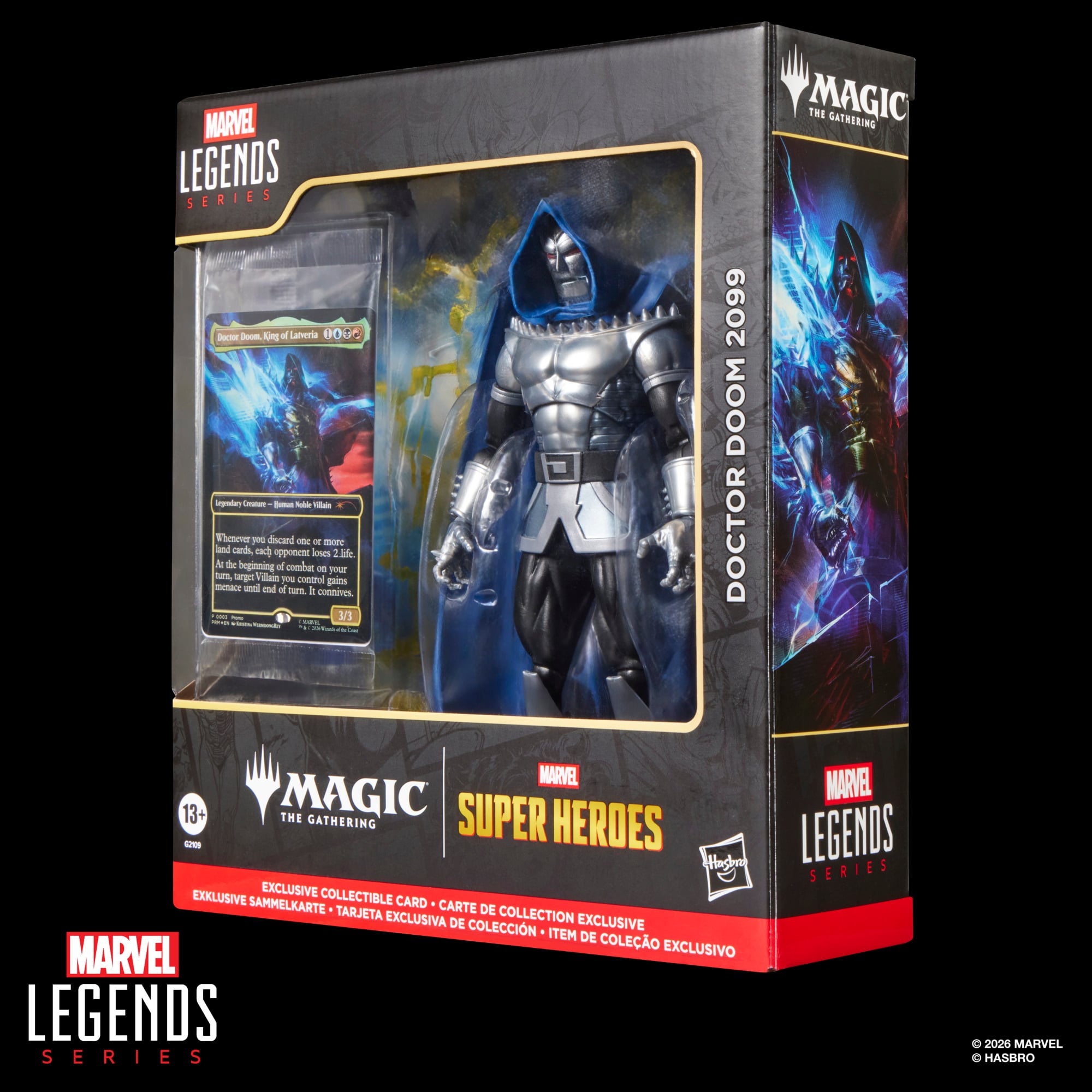 Marvel Legends Doctor Doom 2099 Action Figure with Exclusive Magic: The Gathering Card Gallery Image 13