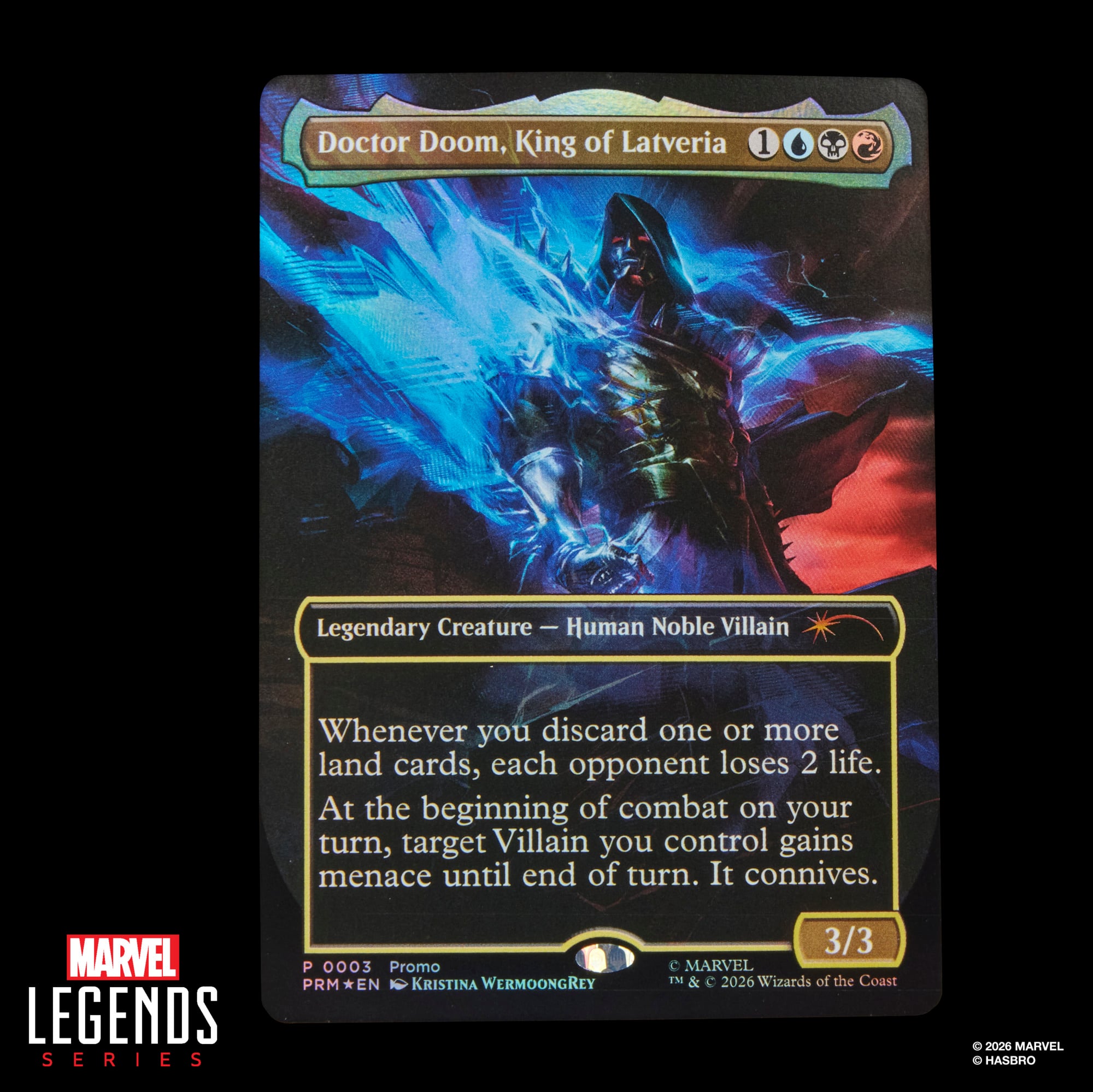Marvel Legends Doctor Doom 2099 Action Figure with Exclusive Magic: The Gathering Card Gallery Image 9
