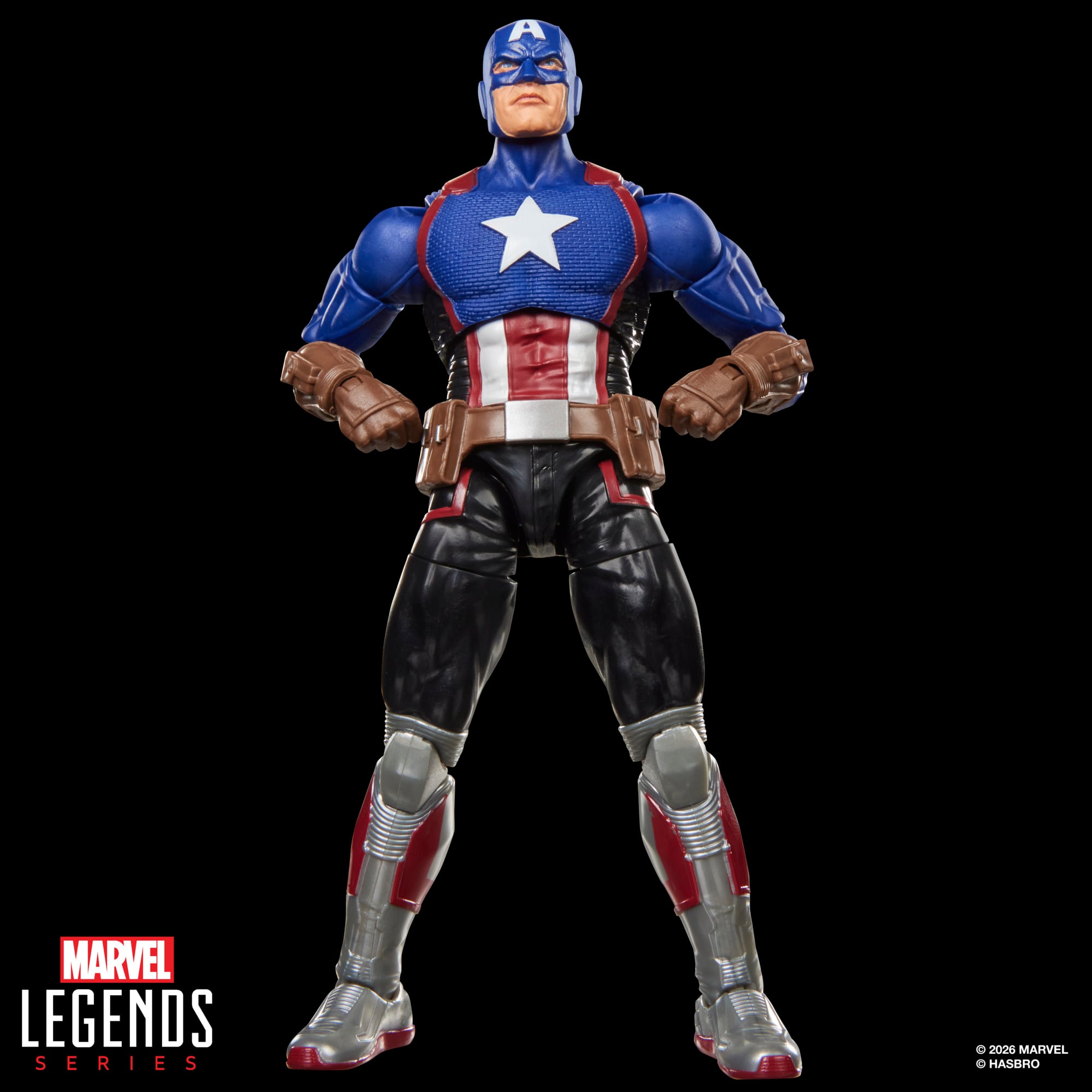 Avengers: Twilight Marvel Legends Captain America Action Figure with Exclusive Magic: The Gathering Card Gallery Image 3