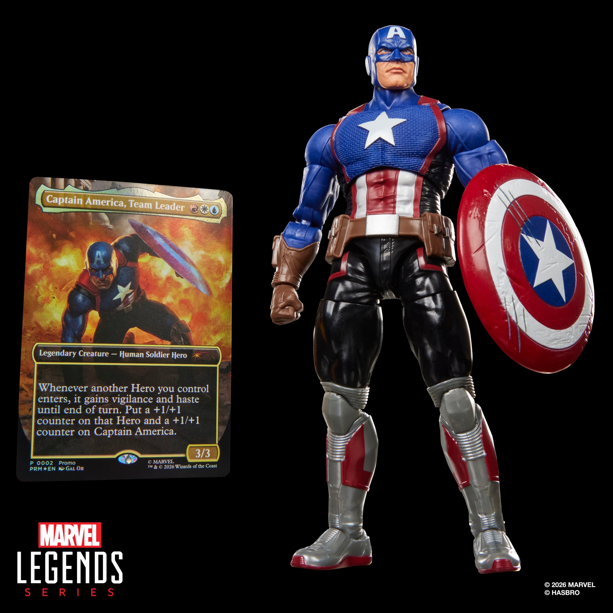 Avengers: Twilight Marvel Legends Captain America Action Figure with Exclusive Magic: The Gathering Card Gallery Image 8