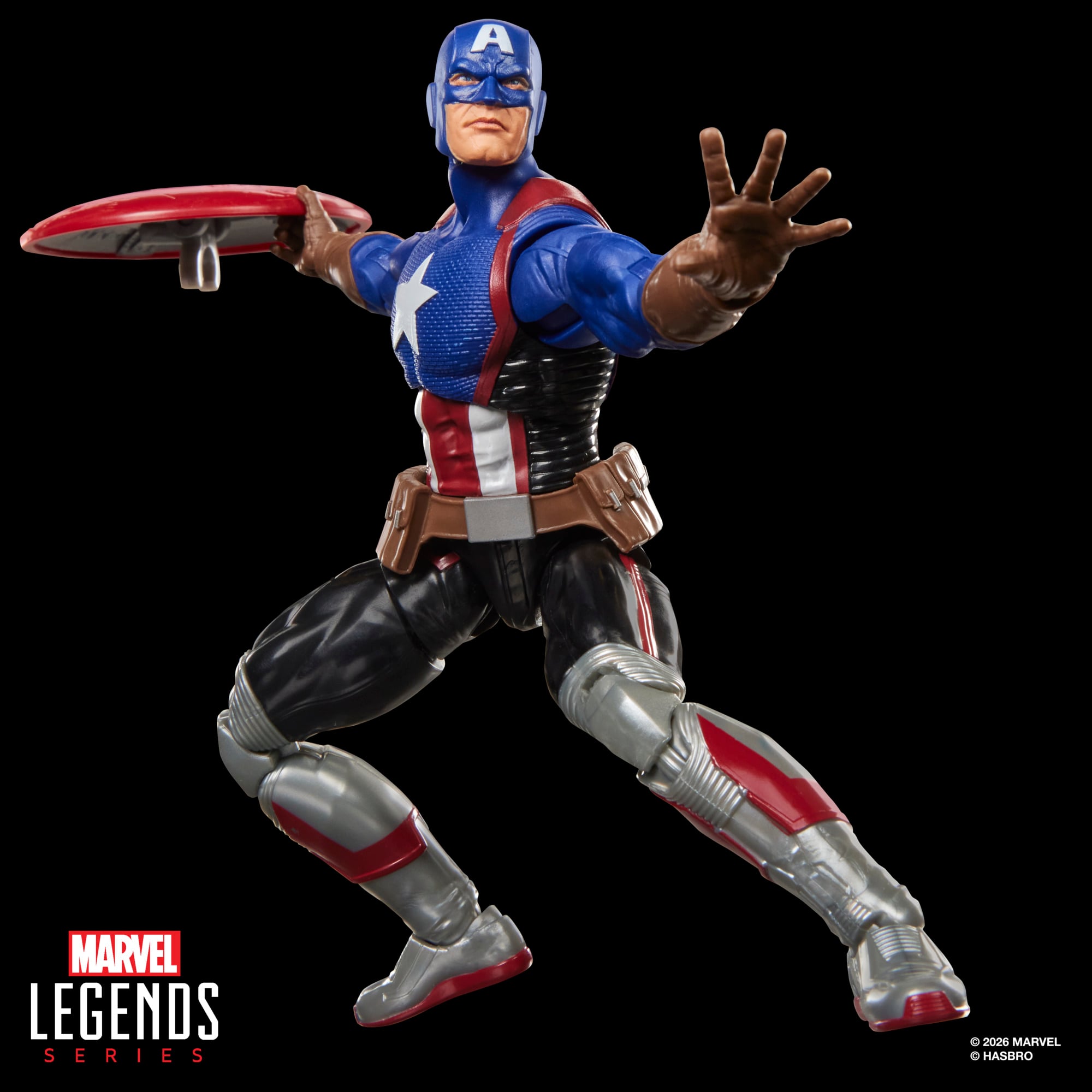 Avengers: Twilight Marvel Legends Captain America Action Figure with Exclusive Magic: The Gathering Card Gallery Image 4