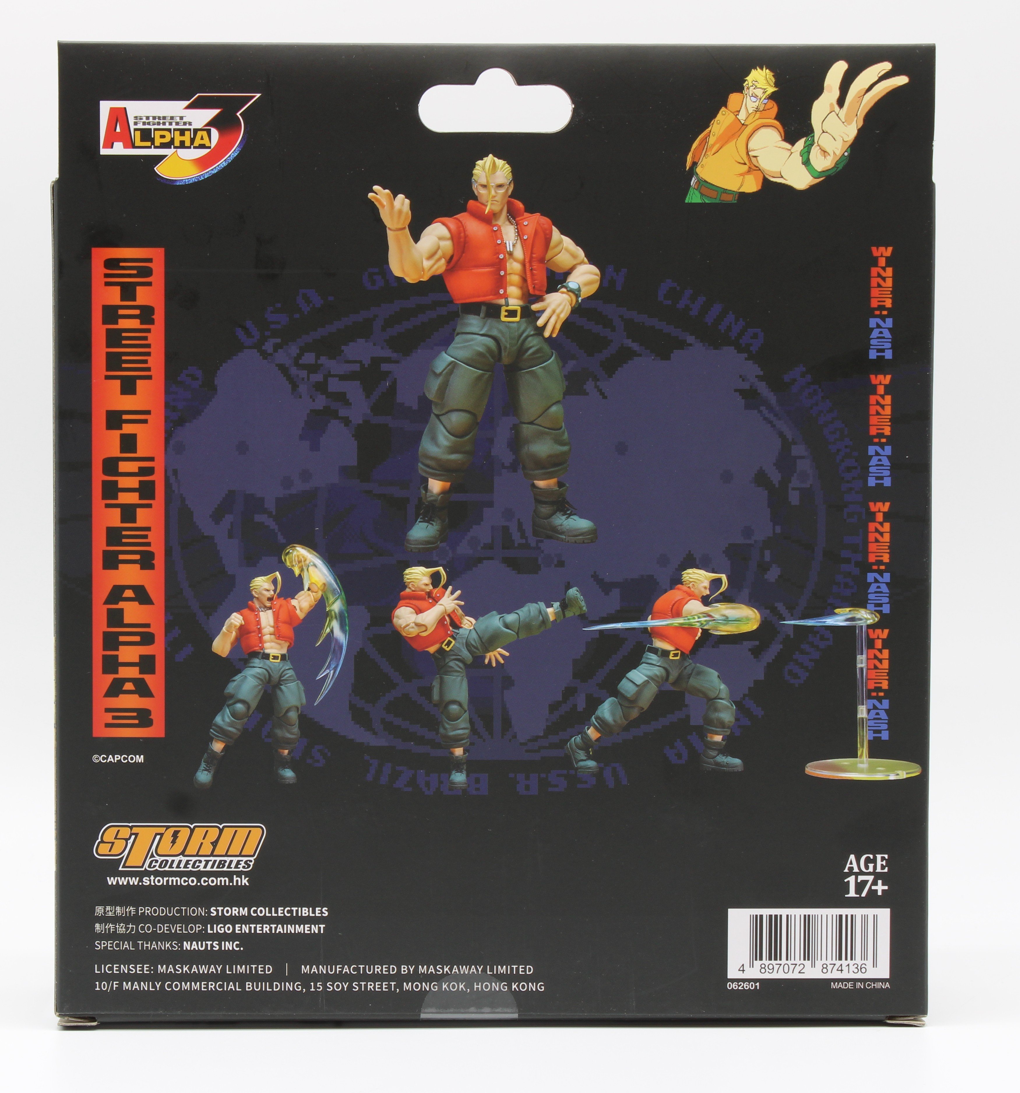 Street Fighter Alpha 3 Storm Arena Nash (Special Edition) 1/12 Scale Action Figure Gallery Image 4