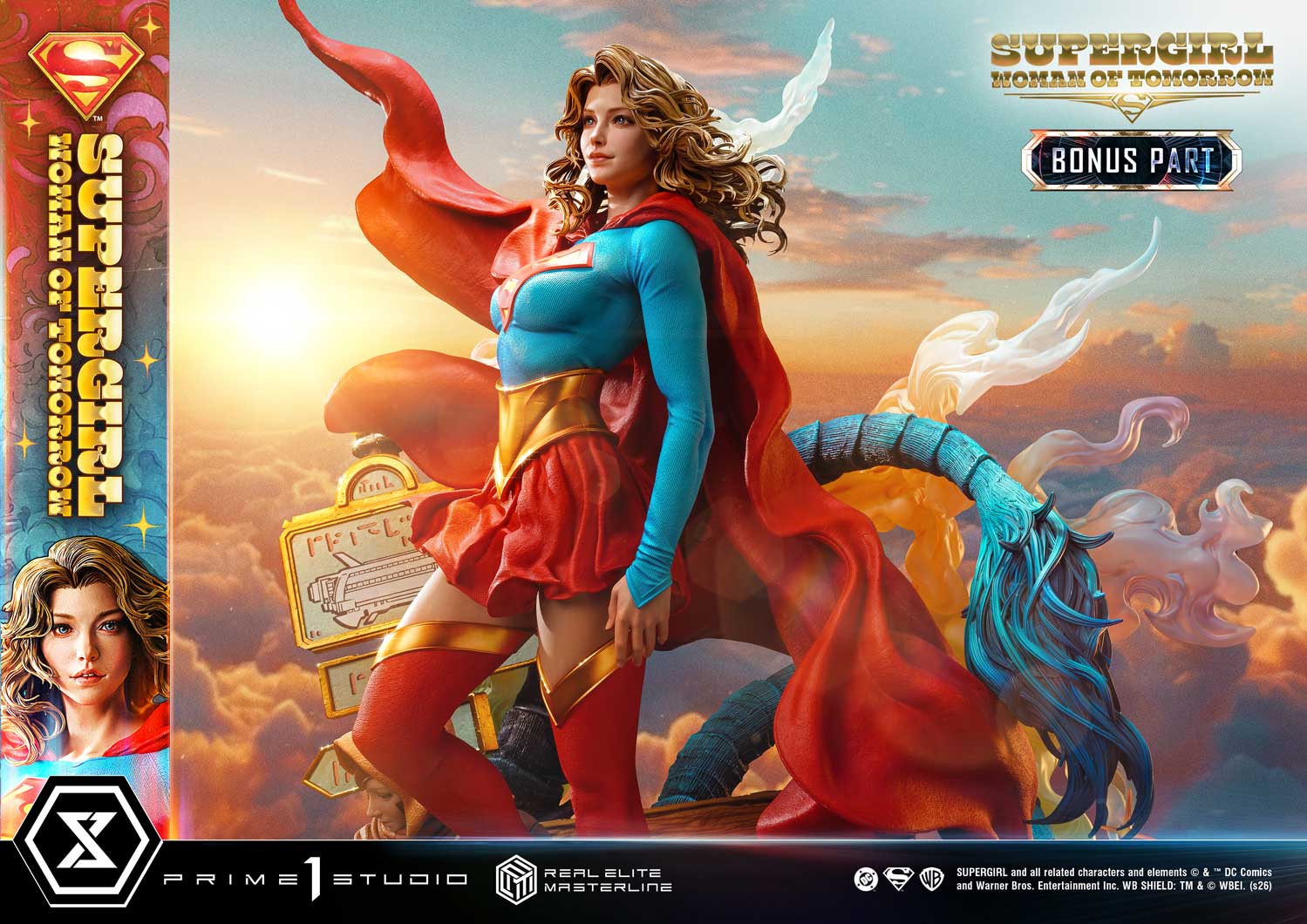 Supergirl: Woman of Tomorrow Real Elite Masterline Supergirl (Bonus Ver.) 1/4 Scale Limited Edition Statue Gallery Image 15