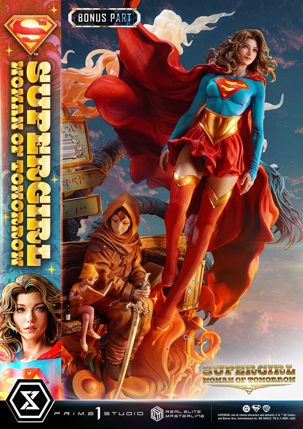 Supergirl: Woman of Tomorrow Real Elite Masterline Supergirl (Bonus Ver.) 1/4 Scale Limited Edition Statue Gallery Image 11