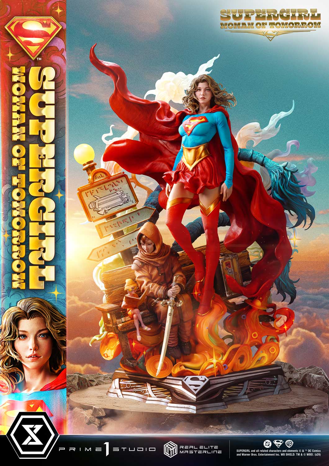 Supergirl: Woman of Tomorrow Real Elite Masterline Supergirl (Bonus Ver.) 1/4 Scale Limited Edition Statue Gallery Image 6