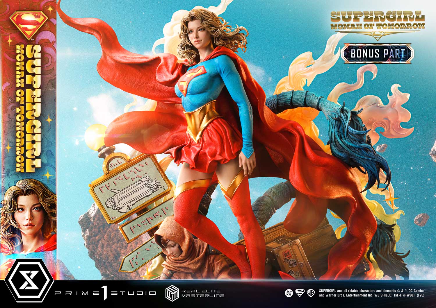 Supergirl: Woman of Tomorrow Real Elite Masterline Supergirl (Bonus Ver.) 1/4 Scale Limited Edition Statue Gallery Image 7