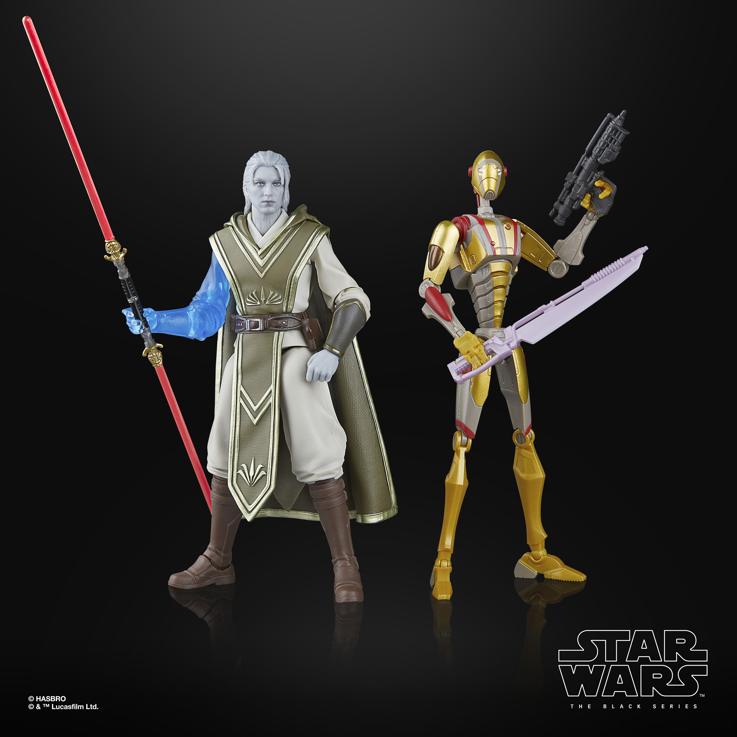 Star Wars: The Black Series Dagan Gera & BX Droid (Hybrid) Action Figure Two-Pack (Jedi: Survivor) Gallery Image 3