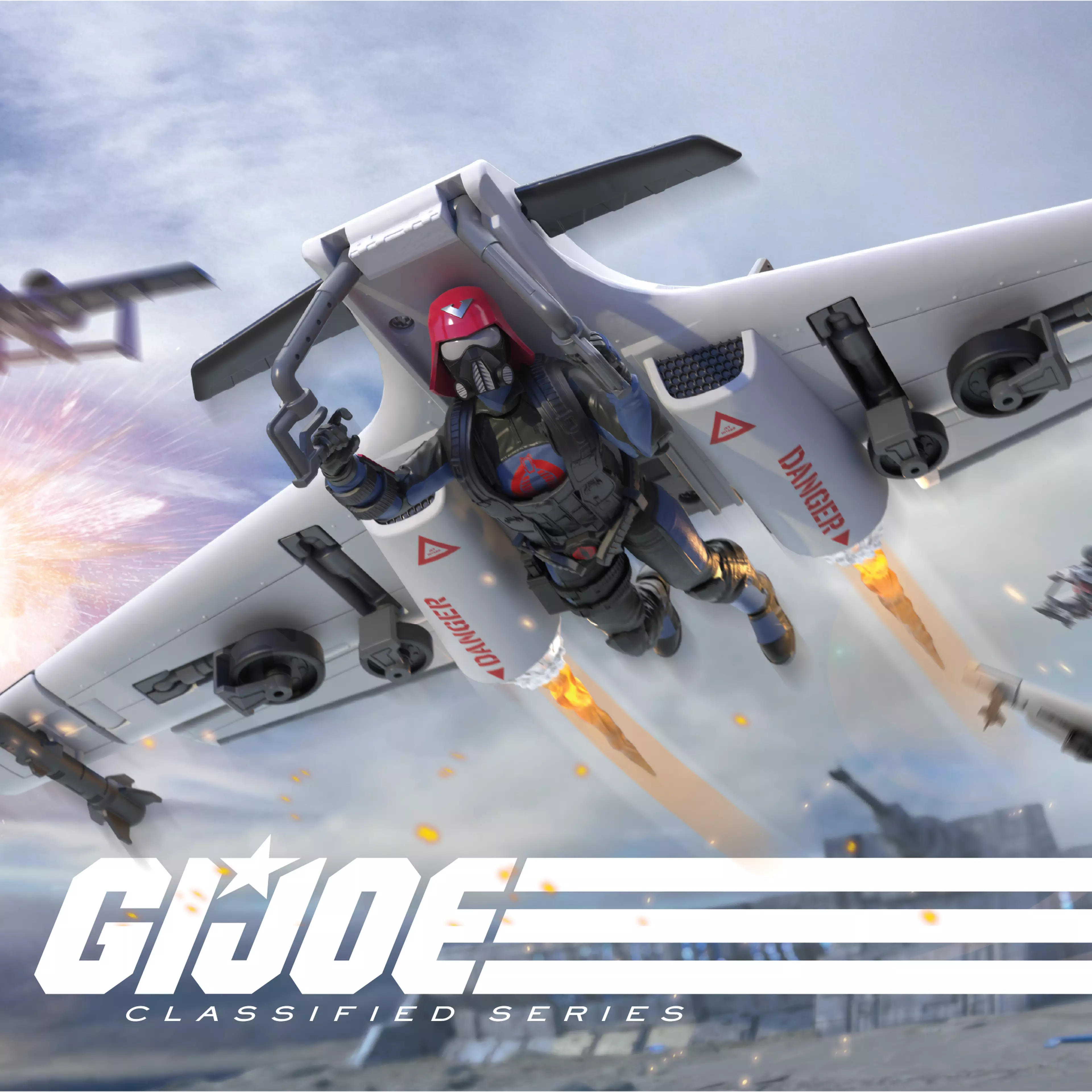 G.I. Joe Classified Series #152 Cobra Pilot & Cobra C.L.A.W. (Covert Light Aerial Weapon) Action Figure Set Gallery Image 3