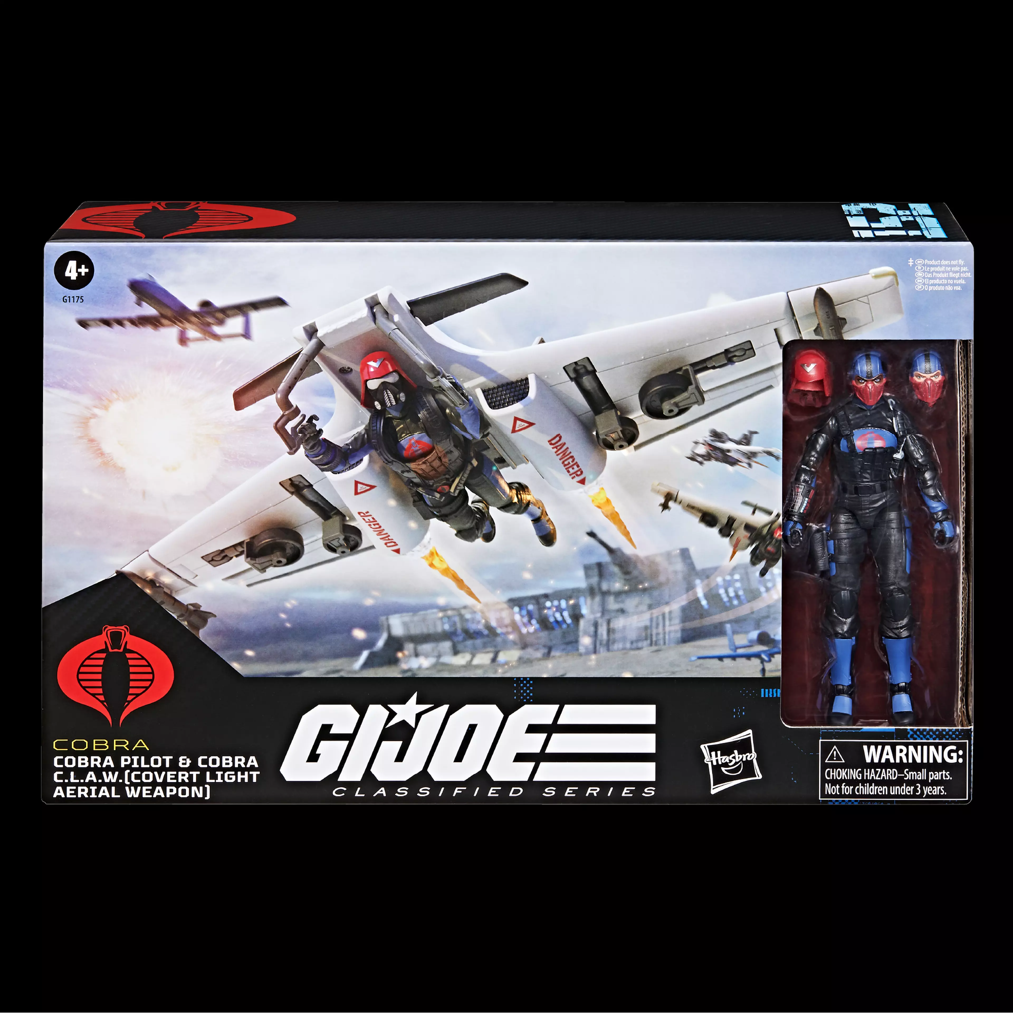 G.I. Joe Classified Series #152 Cobra Pilot & Cobra C.L.A.W. (Covert Light Aerial Weapon) Action Figure Set Gallery Image 16