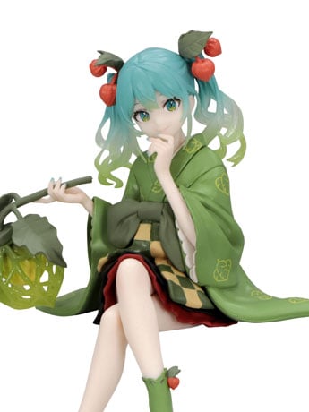 Image of Vocaloid Hatsune Miku (Flower Fairy Winter Cherry Green Color Ver.) Noodle Stopper Figure