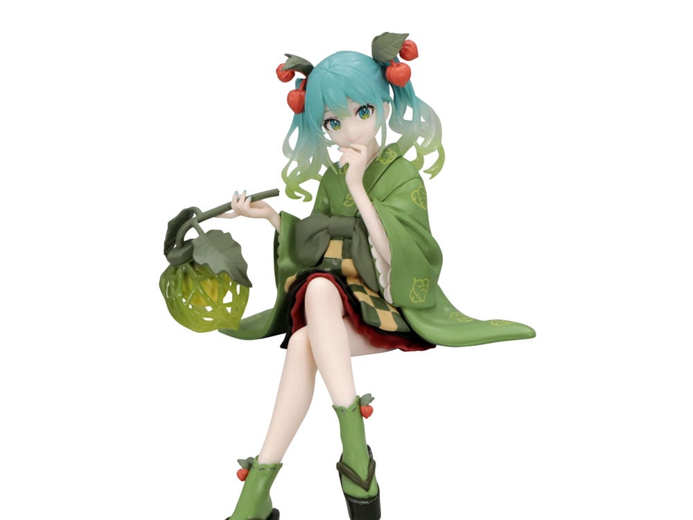 Vocaloid Hatsune Miku (Flower Fairy Winter Cherry Green Color Ver.) Noodle Stopper Figure Gallery Image 1