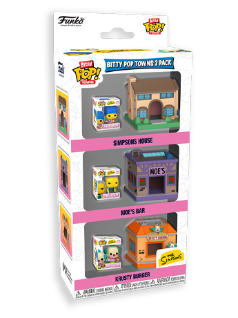 The Simpsons Bitty Pop! Towns Springfield Three-Pack Gallery Image 2