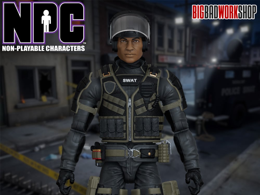 NPC (Non-Playable Characters) SWAT Operator (Basic) 1/12 Scale Action Figure Gallery Image 3