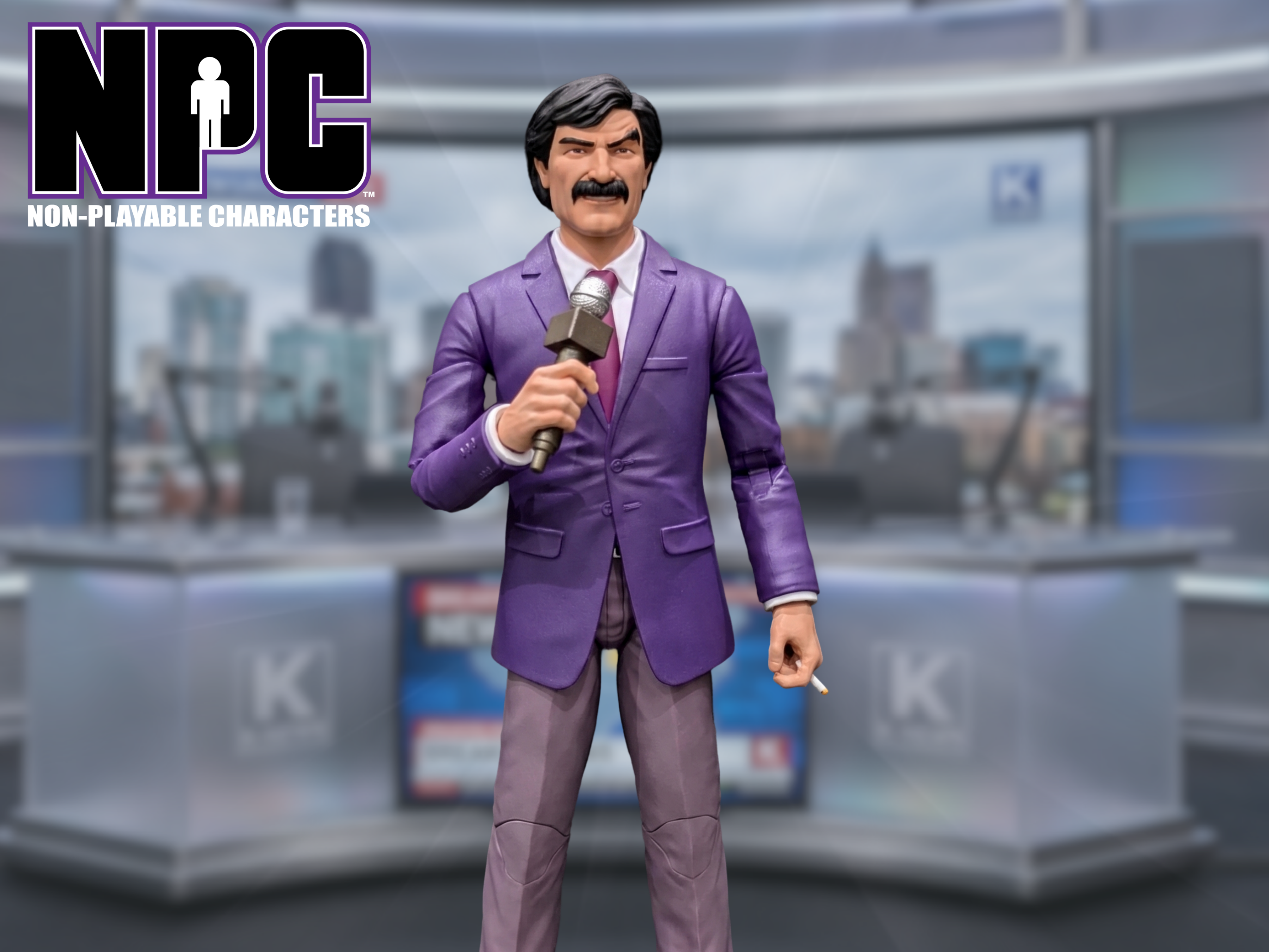 NPC (Non-Playable Characters) News Anchor (Prime Time) 1/12 Scale Action Figure Gallery Image 1