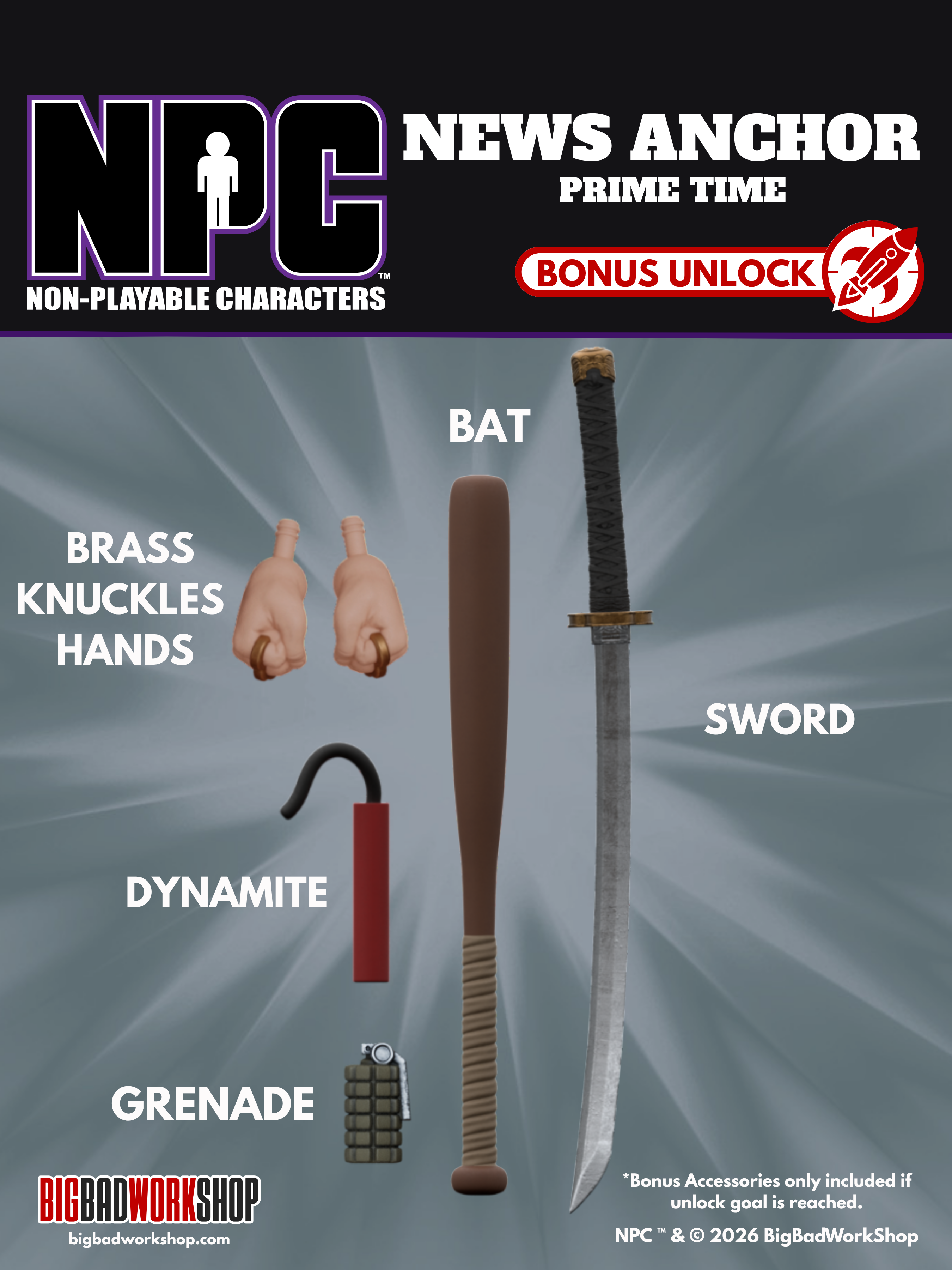NPC (Non-Playable Characters) News Anchor (Prime Time) 1/12 Scale Action Figure Gallery Image 6