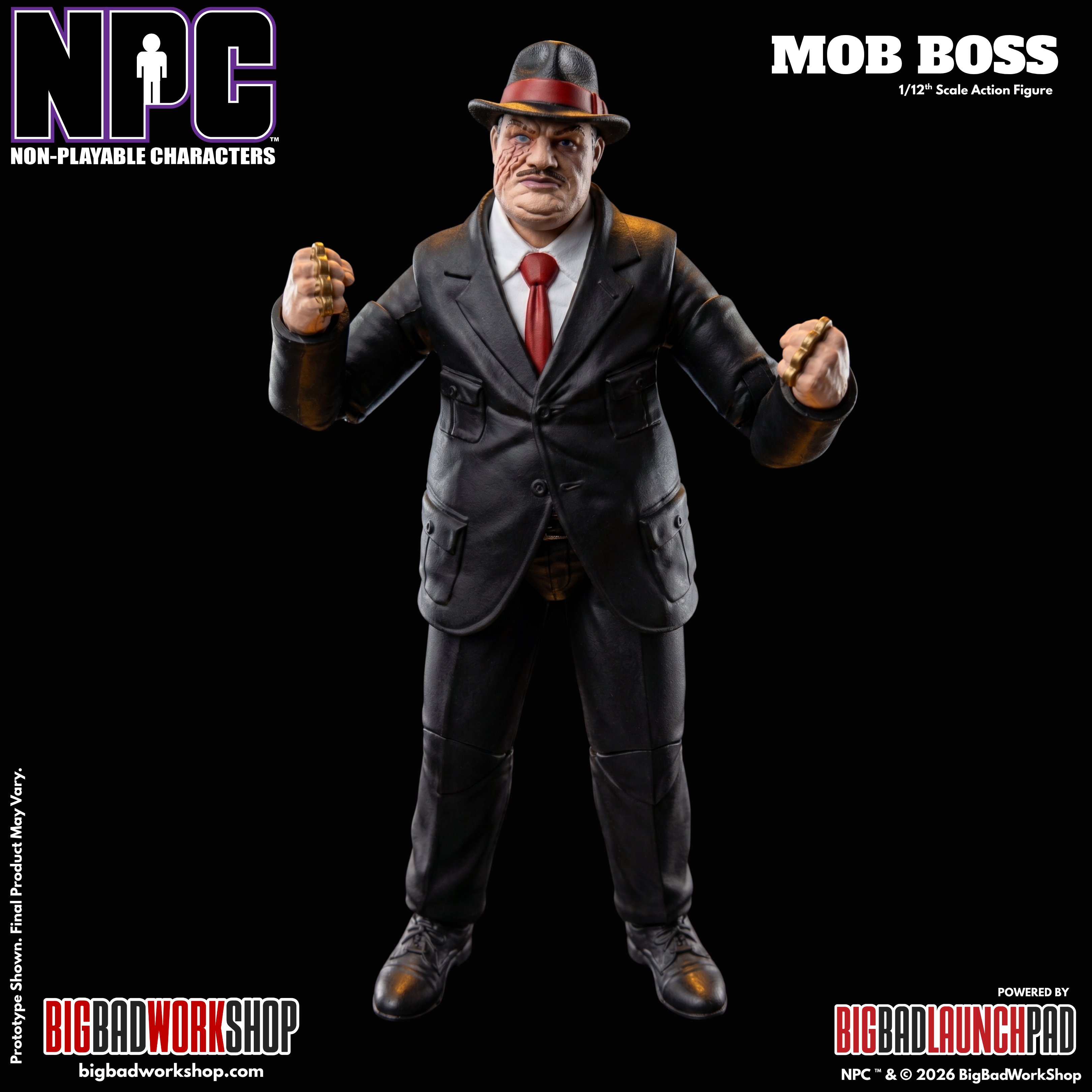 NPC (Non-Playable Characters) Mob Boss 1/12 Scale Action Figure Gallery Image 3