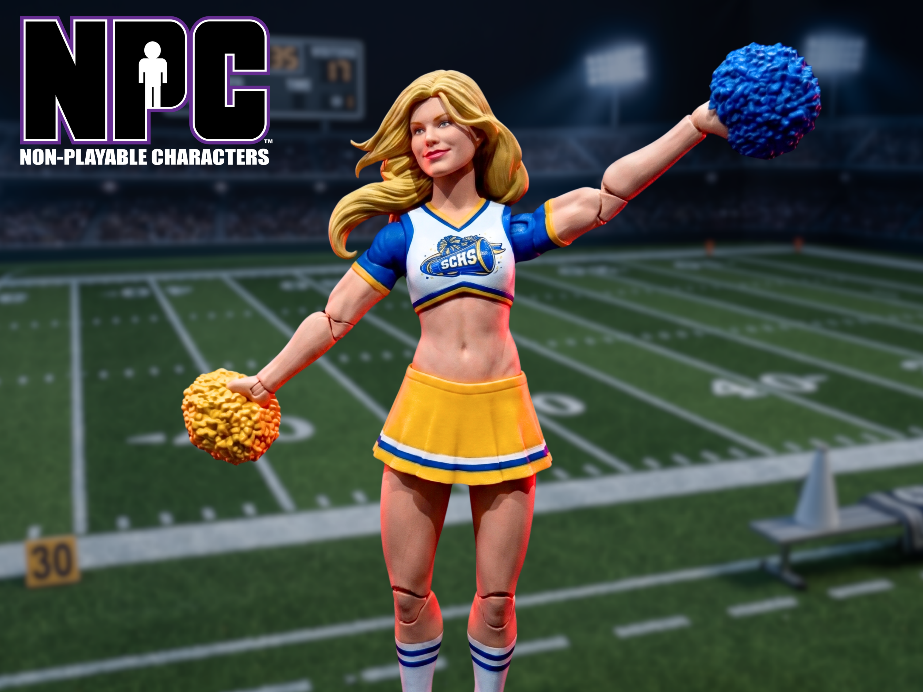 NPC (Non-Playable Characters) SCHS Cheerleader Team Captain 1/12 Scale Action Figure Gallery Image 1