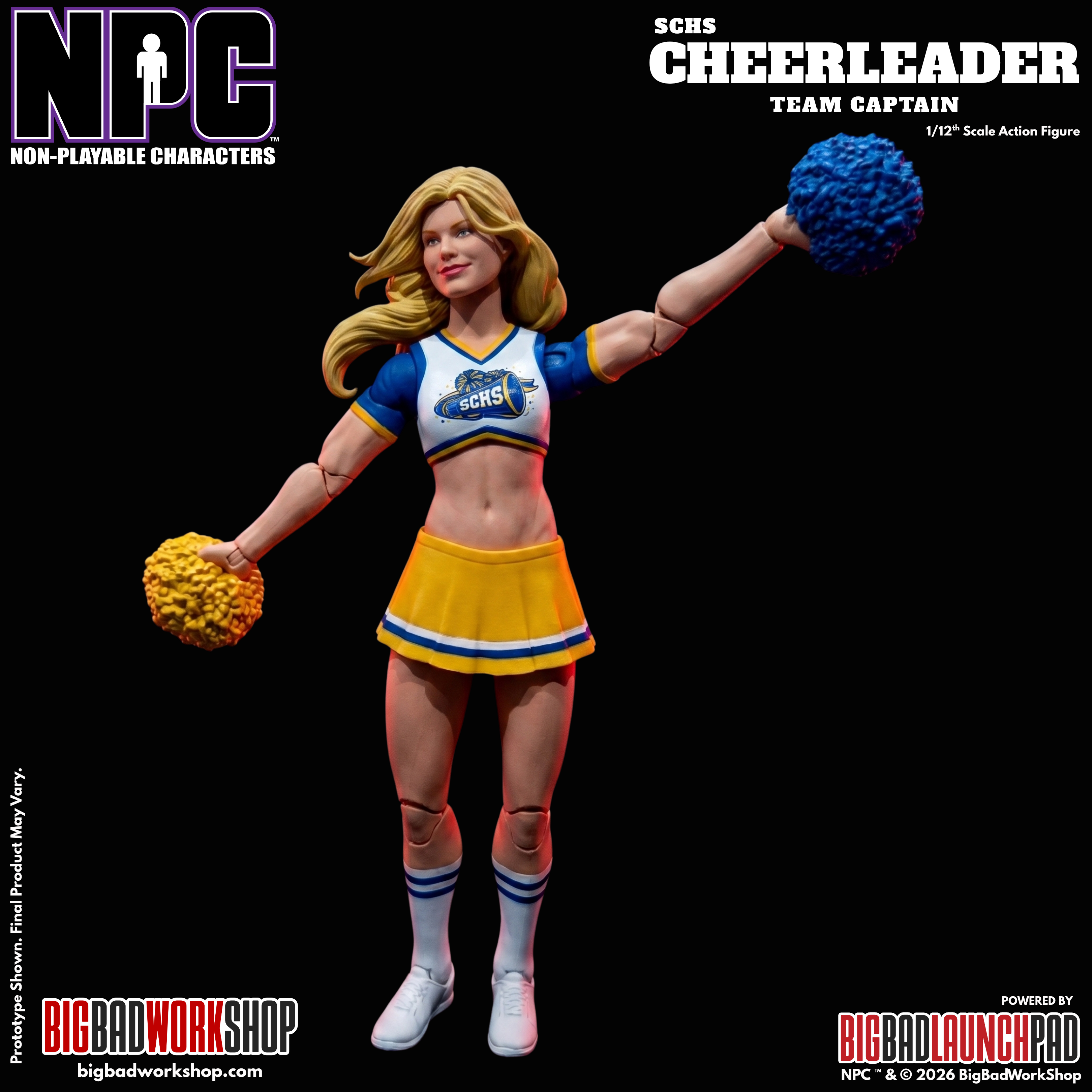 NPC (Non-Playable Characters) SCHS Cheerleader Team Captain 1/12 Scale Action Figure Gallery Image 5