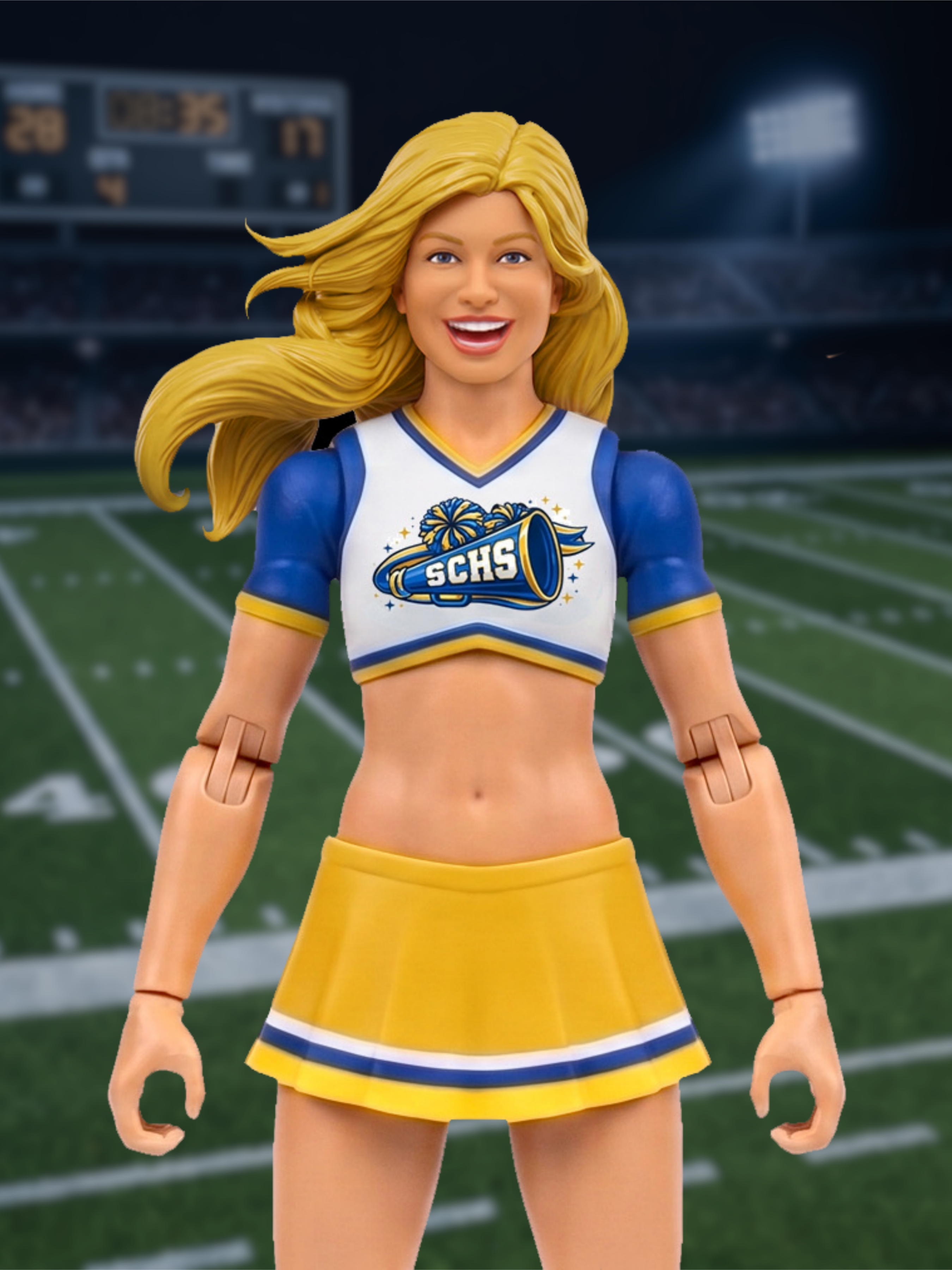 NPC (Non-Playable Characters) SCHS Cheerleader Team Captain 1/12 Scale Action Figure